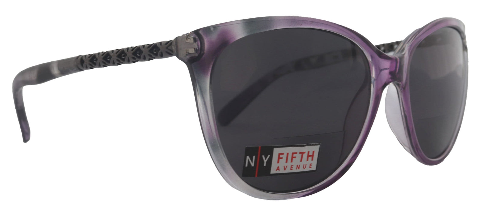 Iris, High-End Line Bifocal (Clear On Top) Sun Readers for Women OR Non-Bifocal Readers Sunglasses (Purple W Grey) NY Fifth Avenue