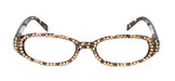 Isabella, (Bling) Reading Glasses Women W (Full All Over) (L. Colorado, Hematite) Genuine European Crystals (Leopard) NY Fifth Avenue