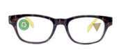 Lilly, (Premium) Reading Glasses (Fleur De Lis) +1 .. +3 Magnifying, Fashion Square Optical Frame. (Green, Gold, Black) NY Fifth Avenue.