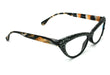 Lynx, (Bling) Women Reading Glasses W 2X (Full TOP) (Hematite) Genuine European Crystals, Cat Eyes Tiger Print, Cat eye, NY Fifth Avenue.