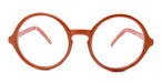 Mabel, (Premium) True Round vintage Reading Glasses (Orange) Circle Eye, Medium, NY Fifth Avenue