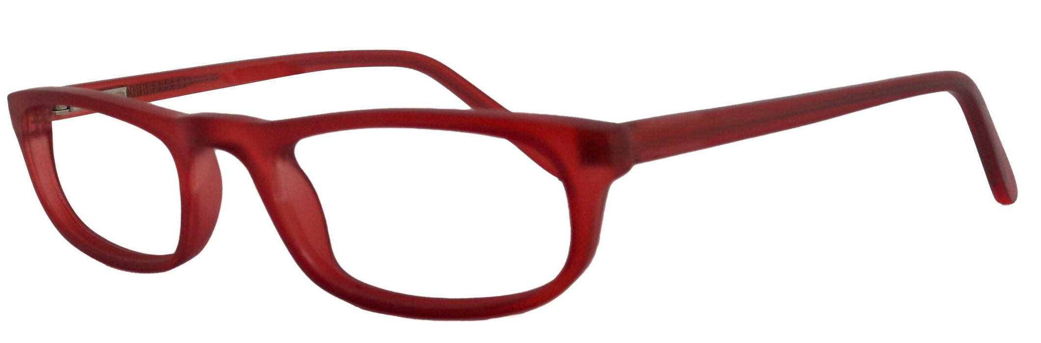 Morgan Premium Reading Glasses High-End Magnifying Readers, Transparent Red, Small Rectangular Frame, Inspired by NY Fifth Avenue Lower nose