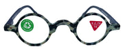 Picasso, (Premium) Reading Glasses, High End Readers +1.25 to +3 Magnifying, Circle optical Frames. Round Tortoise (Black) NY Fifth Avenue.