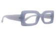 Premium Reading Glasses, High End Readers +1.25..+3 Magnifying Glasses Transparent Grey Rectangular NY Fifth Avenue