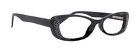 Premium Reading Glasses High End Reading Glass, Small Frame Black +1.25 to +3.00 magnifying glasses, Cat Eye. optical Frames