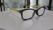 Frida, (Bling) Reading Glasses Women W (L. Colorado, Black Diamond)Genuine European Crystals. +1.25.. +4  Paisley, NY Fifth Avenue.