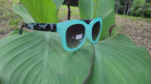 Greenville, High-End Line Bifocal (Clear On Top) Sun Readers for Women OR Non-Bifocal Readers Sunglasses (Turquoise, Green) NY Fifth Avenue