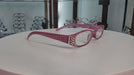 The Scottish, (Bling) Reading Glasses Embellished w (Rose, Clear)   (Hounds Tooth Check) Rectangular (Pink) NY Fifth Avenue