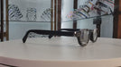 Half Moon, (Bling) Woman Reading Glasses Adorned W (Hematite) Genuine European Crystals Reader +1.25 +1.50... +4  Frame, NY Fifth Avenue.