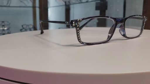 Vienna, (Bling) Women Reading Glasses W (Black Diamond, Montana Blue)   +1.25 +3 (Tortoise Shell, Blue) NY Fifth Avenue