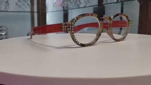 Sephora, (Bling) Reading Glasses Women W (Black Diamond, Volcano) Genuine European Crystals+1.25 +3 Magnifying   NY Fifth Avenue