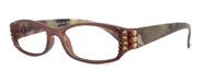 Rosie Bling Reading Glasses Women W (Light Colorado and Copper) Genuine European Crystals (Brown) NY Fifth Avenue