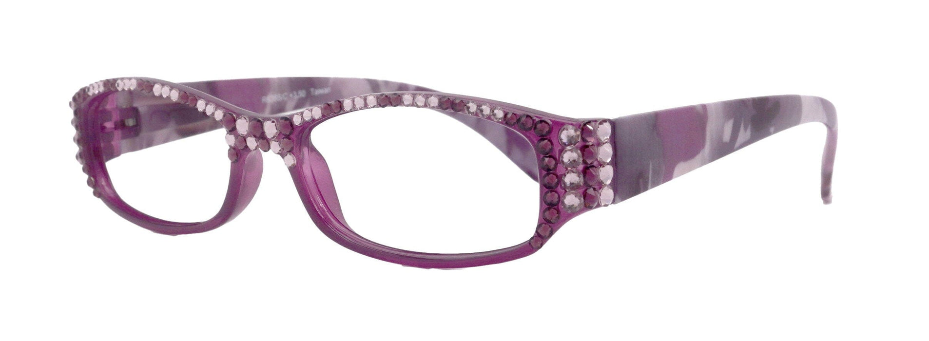 Rosie Bling Reading Glasses Women W (Ligth Amethyst n Amethyst) Genuine European Crystals (Purple) NY Fifth Avenue