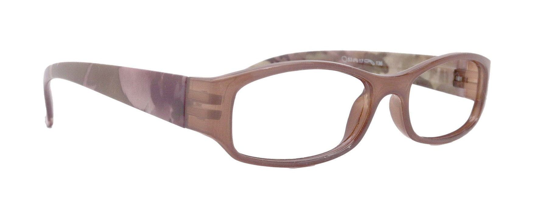 Rosie Premium Reading Glasses, Fashion Reader (Flower Brown) Print, Oval Shape +4 High Magnification, NY Fifth Avenue