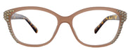 Savannah, (Bling) Reading Glasses 4 Women W (Clear) Genuine European Crystals +1.25..+3 (Tortoise Brown n Tan) NY Fifth Avenue.