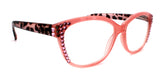 Savannah, (Bling) Reading Glasses 4 Women W (Light Rose, Rose) Genuine European Crystals. Square +1.25..+3 (Tortoise Brown n Pink)