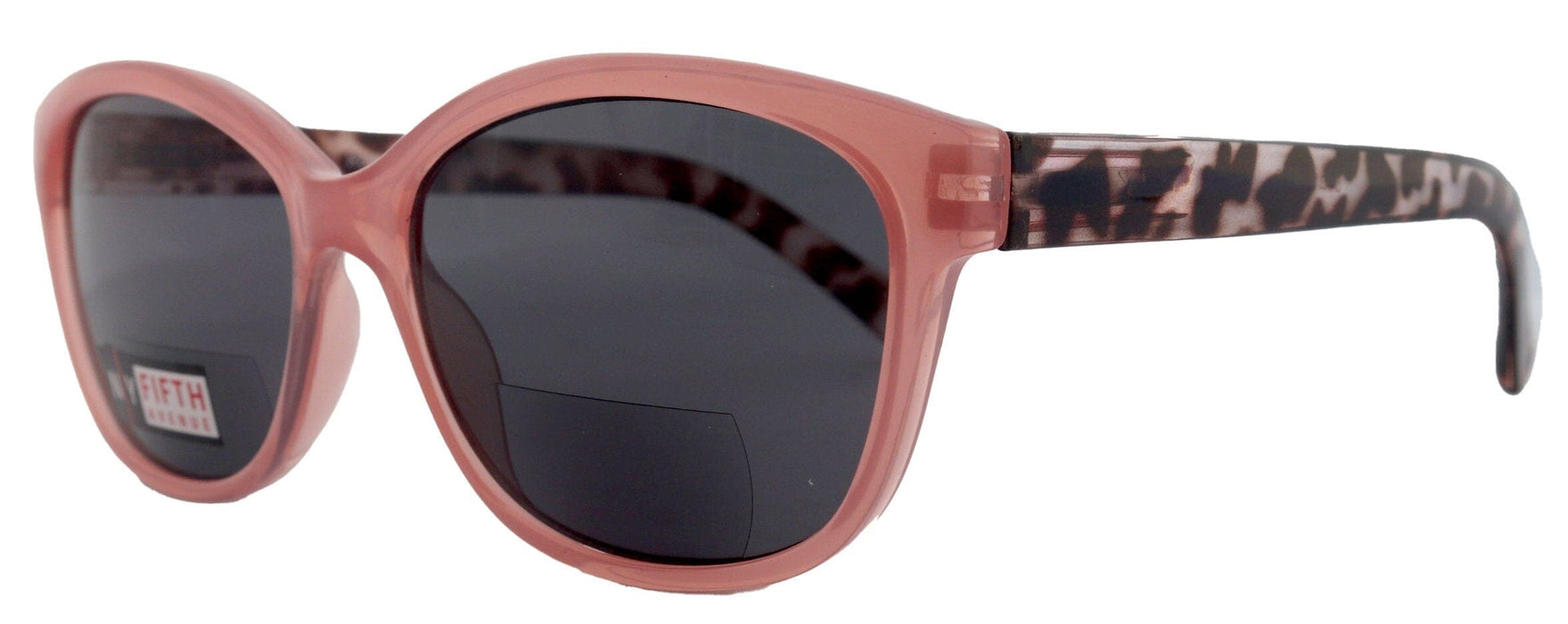 Savannah, High-End Line Bifocal (Clear On Top) Sun Readers for Women OR Non-Bifocal Readers Sunglasses (Pink Tortoiseshell ) NY Fifth Avenue