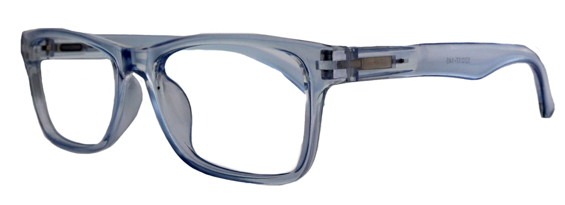 Sophie (Blue Light Glasses) (Blue Blocker) Reduce Eyestrain, A/R Anti Glare. +1.25..+3.00 Square (Transparent Blue) NY Fifth Avenue.