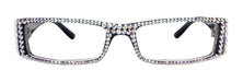 The French, (Full Bling) (Fleur De Lis) Women Reading Glasses W (AB Aurora Borealis) Genuine European Crystals , NY Fifth Avenue