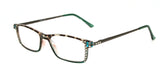 Vienna, (Bling) Women Reading Glasses W (Black Diamond, Blue Zircon Genuine European Crystals +1.25 +3 (TortoiseShell Green) NY Fifth Avenue