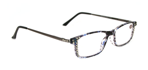 Vienna, (Bling) Women Reading Glasses W (Black Diamond, Montana Blue) (Tortoise Shell, Blue) NY Fifth Avenue