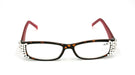 All Favorite, (Bling) Reading Glasses Women Adorned W (Clear)   (Tortoise Brown, Pink) Frame +4 +4.5 +5 +6 NY Fifth Avenue.
