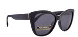Avery, (Polarized) Women Sunglasses, 1.1mm Polarized Grey Lenses, 100% UVA UVB Protection (Black) (cat eye) Trendy NY Fifth Avenue