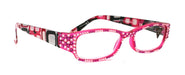 Daisy, (Bling) Reading Glasses for women W (Full Crystals) (Pink, Clear) +1..+4 (Pink) Rectangular. NY Fifth Avenue