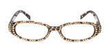 Isabella, (Bling) Reading Glasses Women W (Full All Over) (L. Colorado, Hematite) Genuine European Crystals (Leopard) NY Fifth Avenue