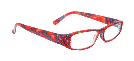 Florence, (Bling) Reading Glasses For Women W (Siam, Montana Blue) +1.25 .. +3 (Red, Blue) paisley, NY Fifth Avenue.