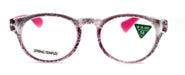 Grace, (Premium) Reading Glasses High End Readers +1.25 ..+3 Magnifying Glasses, Round Frame. (Metallic Silver, Pink) NY Fifth Avenue.