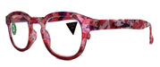 Autumn, (Premium) Reading Glasses High End Readers +1.25, +1.50 to +3.00 Round Style. optical Frame, (Pink, Purple Floral) NY Fifth Avenue.