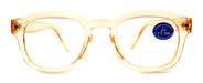Apollo, (Blue Light Glasses) AR Coating (Anti Glare) (Translucent Yellow) Reading Glasses, No prescription, Gamers (Square) NY Fifth Avenue