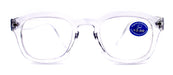 Apollo, (Blue Light Glasses) (Blue Blocker) Reduce Eyestrain, A/R Anti Glare. +1.25..+3.00 Large Square (Clear) NY Fifth Avenue.