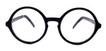Mabel, (Premium) True Round vintage eyeglasses (NON Prescription) (Black) Circle Eye, Medium, Protective Eyewear. NY Fifth Avenue