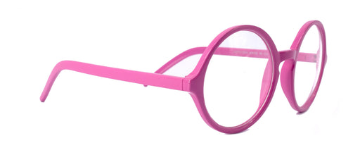 Mabel, (Premium) True Round vintage eyeglasses (NON Prescription) (Dark Pink) Circle Eye, Medium, Protective Eyewear. NY Fifth Avenue