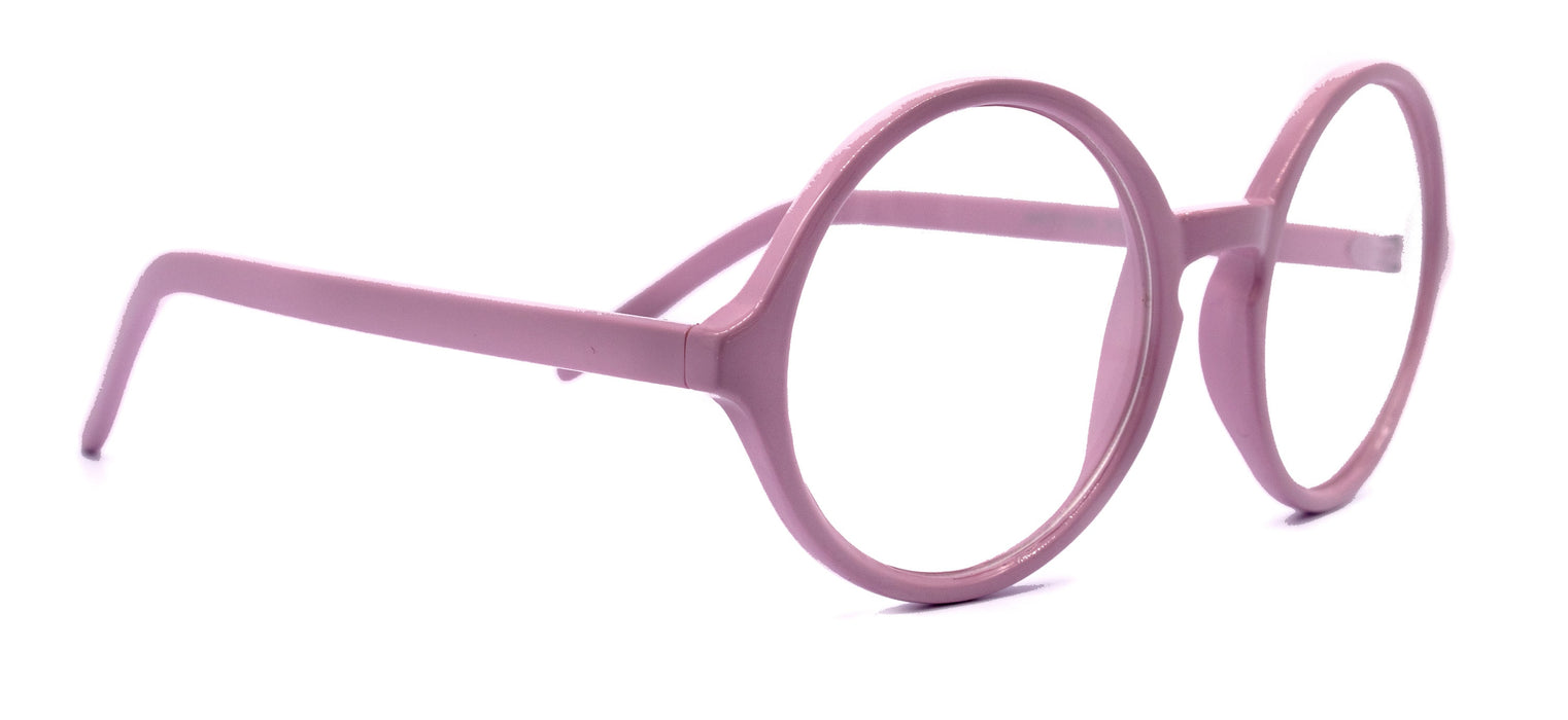 Mabel, (Premium) True Round vintage eyeglasses (NON Prescription) (Light Purple) Circle Eye, Medium, Protective Eyewear. NY Fifth Avenue