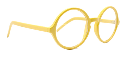 Mabel, (Premium) True Round vintage Reading Glasses) (Yellow) Circle Eye, Medium, NY Fifth Avenue