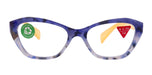 Jane, (Premium) Reading Glasses, High End Readers +1.25..+3 Magnifying Glasses (Blue, Yellow) Cat Eye, NY Fifth Avenue