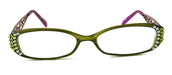 Phoenicia, (Bling) Women Reading Glasses W (Black Diamond, Peridot) (Green, Purple) (Filigree Temple) NY Fifth Avenue.
