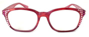 Coral, (Bling) Reading Glasses For Women W (Rose, Light Rose) Genuine European Crystals. +1.50 to +3 Marble Pattern Frame. NY Fifth Avenue.