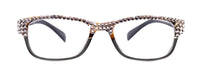Olivia, (Bling) Women Reading Glasses Adorned with (Full Top) (Clear) Genuine European Crystals. (Black, Grey) Square, NY fifth avenue.