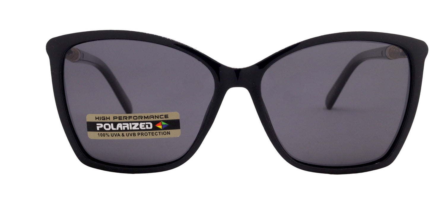 Andalusia, (Polarized) Women Sunglasses, 1.1mm Polarized Grey Lenses, 100% UVA UVB Protection (Black, Square) (Rose Gold) NY Fifth Avenue
