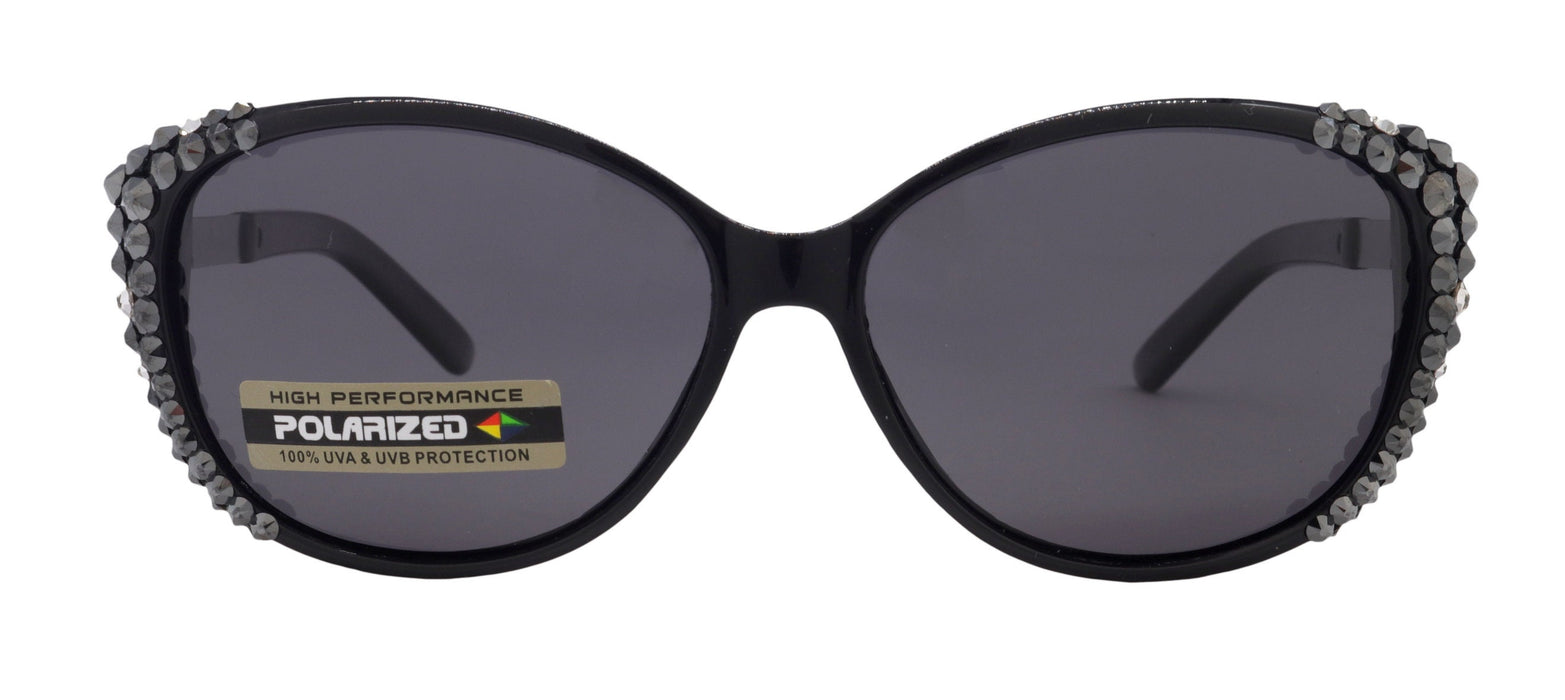 Polarized Premium Fashion sunglasses with Genuine European Crystals
