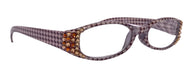 The Scottish, (Bling) Reading Glasses with (L Colorado, Cooper) (Hounds Tooth Check) Rectangular (Brown) NY Fifth Avenue