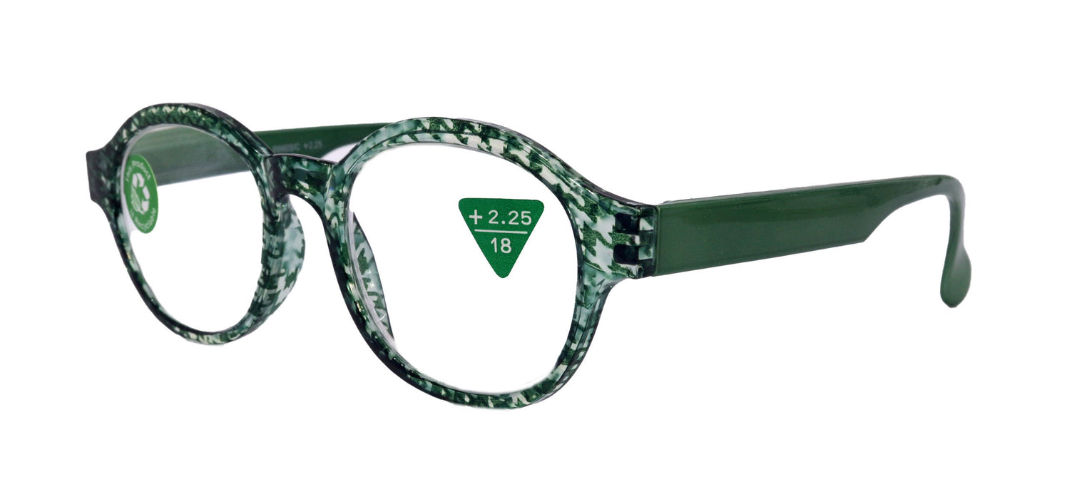 The Alchemist, Premium Reading Glasses High End Reading Glass +1.25 to +6 magnifying glasses, Round. optical Frames