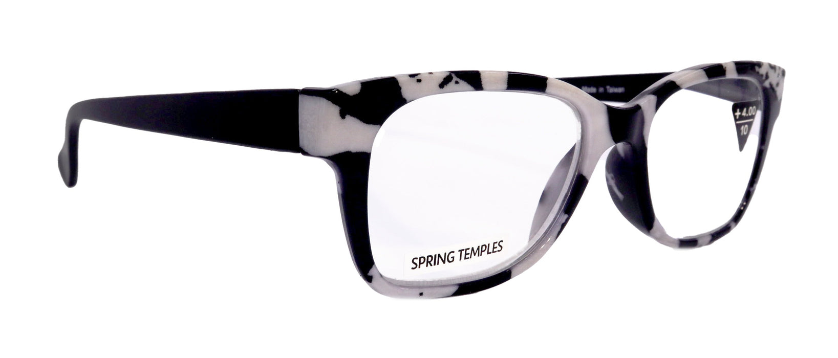 Premium Reading Glasses High End Reading Glass +1.25 to +4 magnifying glasses, Square. optical Frames