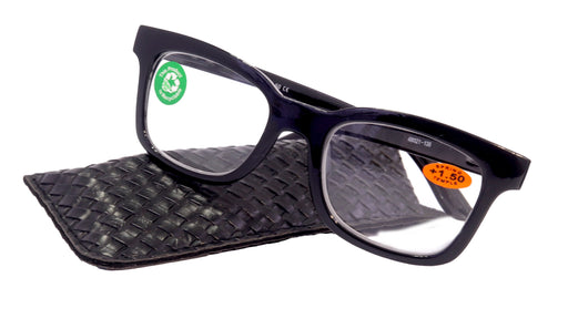 Premium Reading Glasses High End Reading Glass +1.25 to +3 magnifying glasses, Square. optical Frames