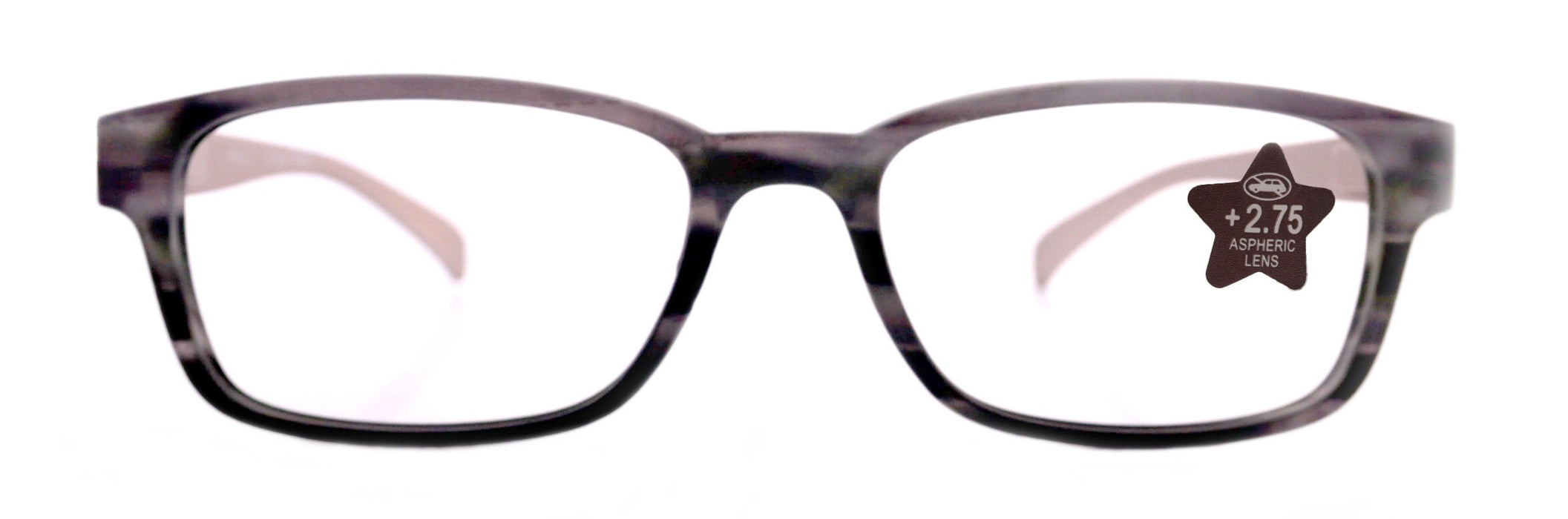 Quinn, (Blue Light Glasses) (60% Anti Blue Light Ray Protection) Men, Women, Anti Eyestrain, L. Amber Lens, 4 All Screen Types, Square Grey