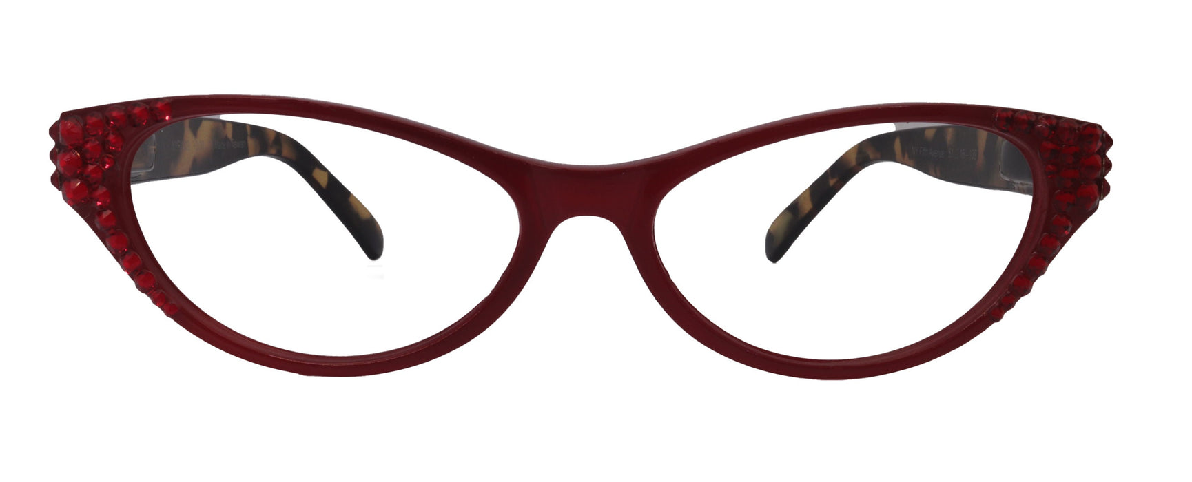 Zoe, Bling Reading Glasses +1.50 to +3 magnifying glasses, Cat eye. optical Frames